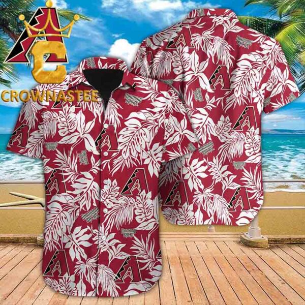 Arizona Diamondbacks MLB Baseball Logo Floral Tropical Summer Vibes Hawaiian Shirt