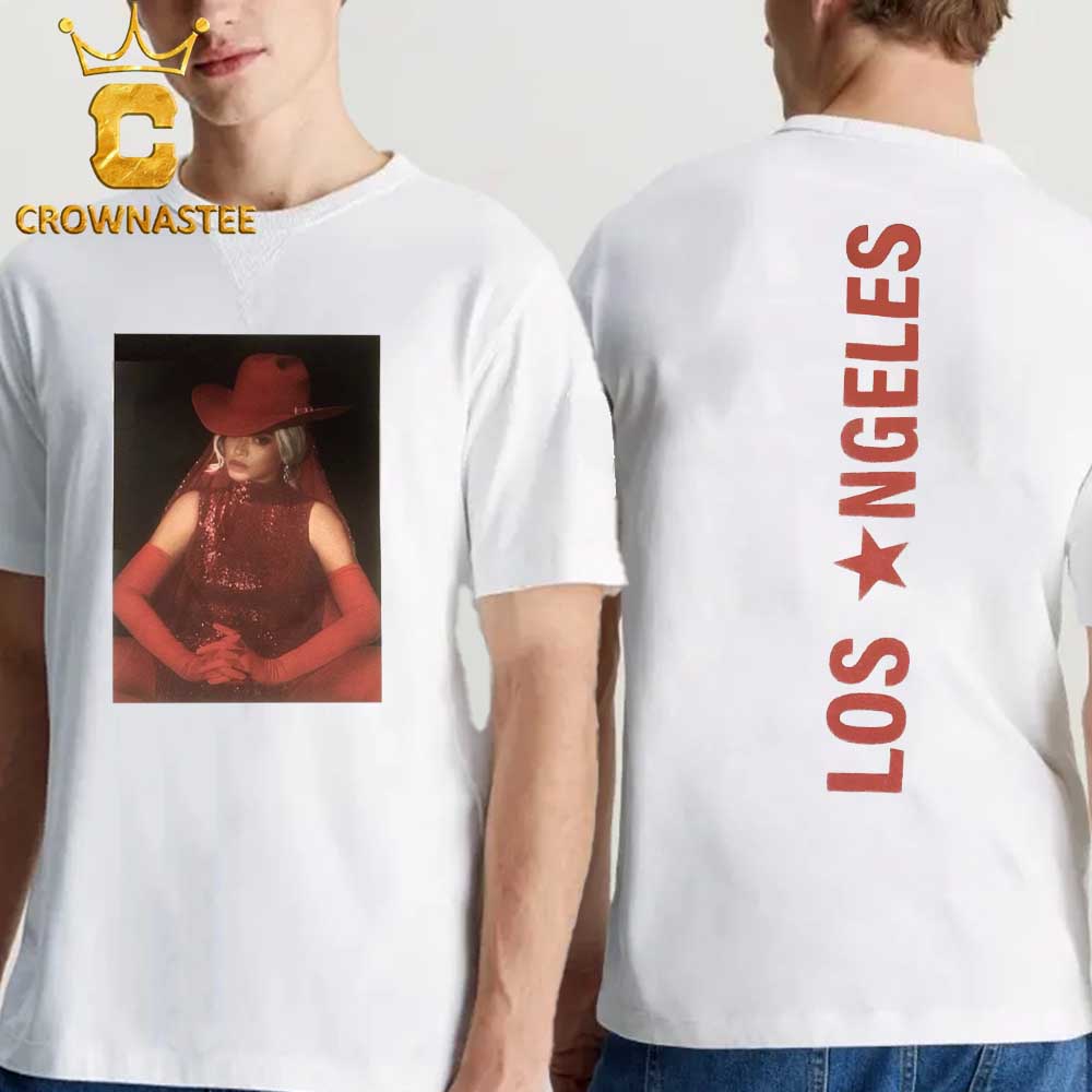 Beyonce Los Angeles 2025 Cowboy Carter Tour Exclusive Two Sided T-Shirt Beyonce Los Angeles 2025 Cowboy Carter Tour Exclusive Two Sided T-Shirt
