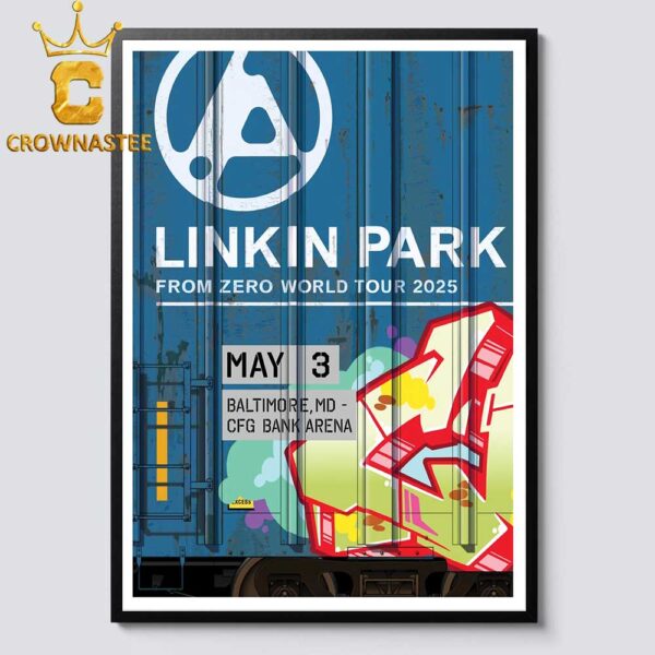 Linkin Park Baltimore 2025 CFG Bank Arena MD On May 3rd From Zero Tour Home Decor Poster Canvas