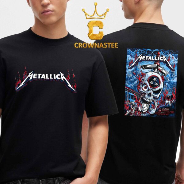 Metallica M72 North American Tour Nashville 2025 Nissan Stadium Tennessee On May 1st Two Sided T-Shirt