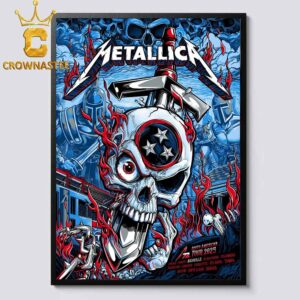 Metallica Nashville 2025 Nissan Stadium Tennessee On May 1st M72 North American Tour Home Decor Poster Canvas