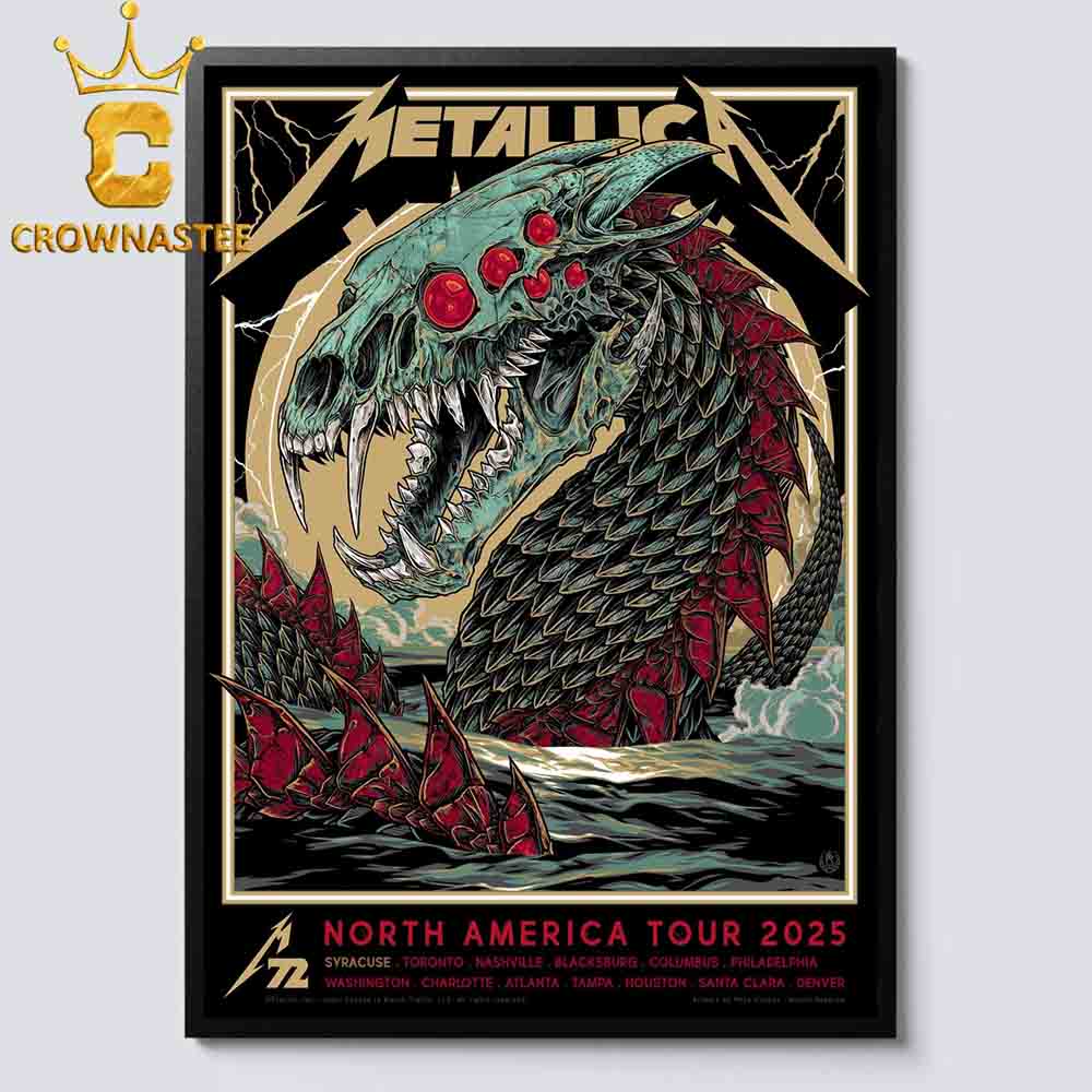 Metallica Syracuse 2025 JMA Wireless Dome M72 North America Tour On April 19th Pop Up Home Decor Poster Canvas Metallica Syracuse 2025 JMA Wireless Dome M72 North America Tour On April 19th Pop Up Home Decor Poster Canvas