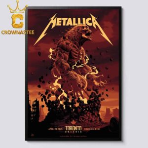 Metallica Toronto 2025 Rogers Centre April 24th Day 1 M72 World Tour Pop Up Home Decor Poster Canvas