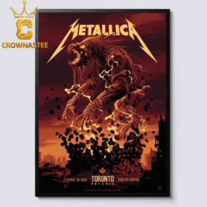 Metallica Toronto 2025 Rogers Centre Day 2 M72 World Tour April 26th Pop Up Home Decor Poster Canvas