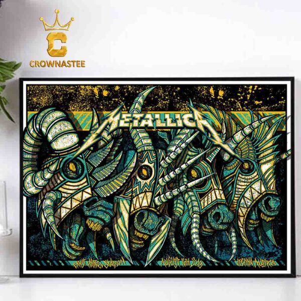 Metallica Vienna Austria August 16th 2019 Ernst Happel Stadion WorldWired Tour Show Home Decor Poster Canvas