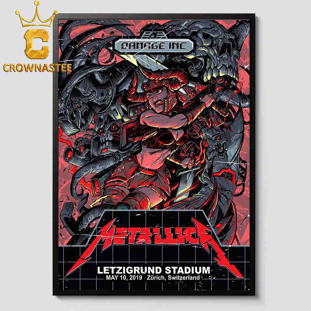 Metallica Zurich Switzerland 2019 Letzigrund Stadion May 10th WorldWired Tour Home Decor Poster Canvas Metallica Zurich Switzerland 2019 Letzigrund Stadion May 10th WorldWired Tour Home Decor Poster Canvas