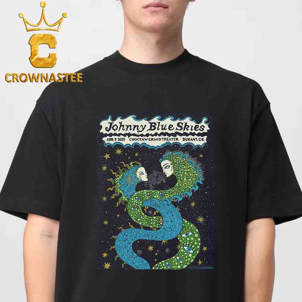 Sturgill Simpson aka Johnny Blue Skies Durant OK 2025 Choctaw Grand Theater On April 5th Unisex T-Shirt Hoodie Sweater Sturgill Simpson aka Johnny Blue Skies Durant OK 2025 Choctaw Grand Theater On April 5th Unisex T-Shirt Hoodie Sweater