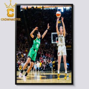Caitlin Clark Indiana Fever And Brazil National Team 3 Pointer Carver Hawkeye Arena In Iowa City 2025 Home Decor Poster Canvas