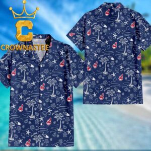 Cleveland Guardians Baseball MLB Coconut Tree Pattern Summer Vibes Hawaiian Shirt