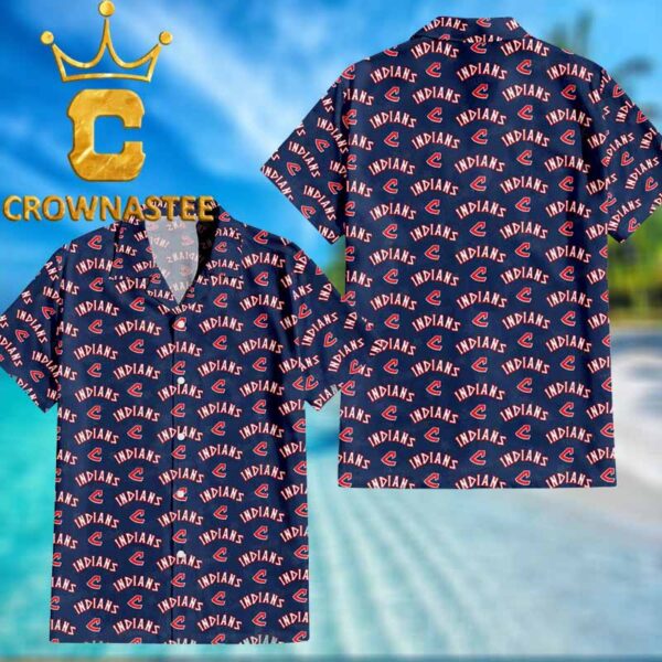 Cleveland Guardians Baseball MLB Logo Diamond Legacy Hawaiian Shirt