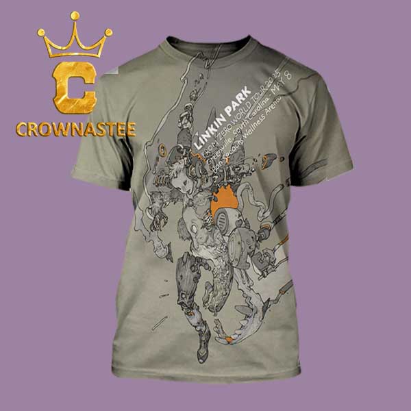 Linkin Park Greenville 2025 Bon Secours Wellness Arena South Carolina On May 8th From Zero Tour All Over Print T-Shirt Linkin Park Greenville 2025 Bon Secours Wellness Arena South Carolina On May 8th From Zero Tour All Over Print T-Shirt