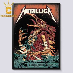 Metallica Blackburg 2025 Lane Stadium Virginia On May 7th M72 World Tour Home Decor Poster Canvas