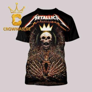 Metallica Charlotte 2025 Bank Of America Stadium North Carolina On May 31st M72 North American Tour All Over Print T-Shirt