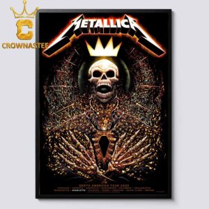Metallica Charlotte 2025 Bank Of America Stadium North Carolina On May 31st M72 North American Tour Home Decor Poster Canvas