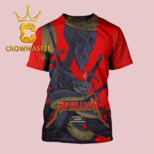 Metallica Historic Crew Stadium 2025 Columbus OH Sonic Temple Festival On May 11th M72 Tour All Over Print T-Shirt