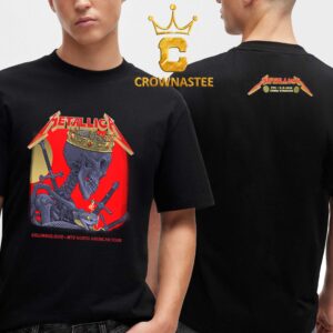Metallica Historic Crew Stadium 2025 Columbus OH Sonic Temple Festival On May 11th M72 Tour Two Sided T-Shirt