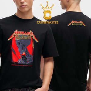 Metallica Historic Crew Stadium 2025 Columbus OH Sonic Temple Festival On May 9th M72 Tour Two Sided T-Shirt