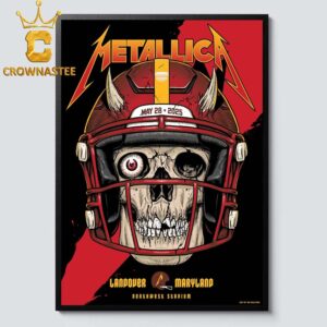 Metallica Landover 2025 Northwest Stadium Maryland Washington DC On May 28th M72 North American Tour Home Decor Poster Canvas