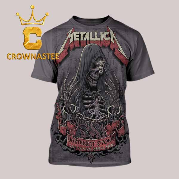 Metallica Landover Maryland 2025 North West Stadium On May 28th All Over Print T-Shirt Hoodie Sweater Metallica Landover Maryland 2025 North West Stadium On May 28th All Over Print T-Shirt Hoodie Sweater
