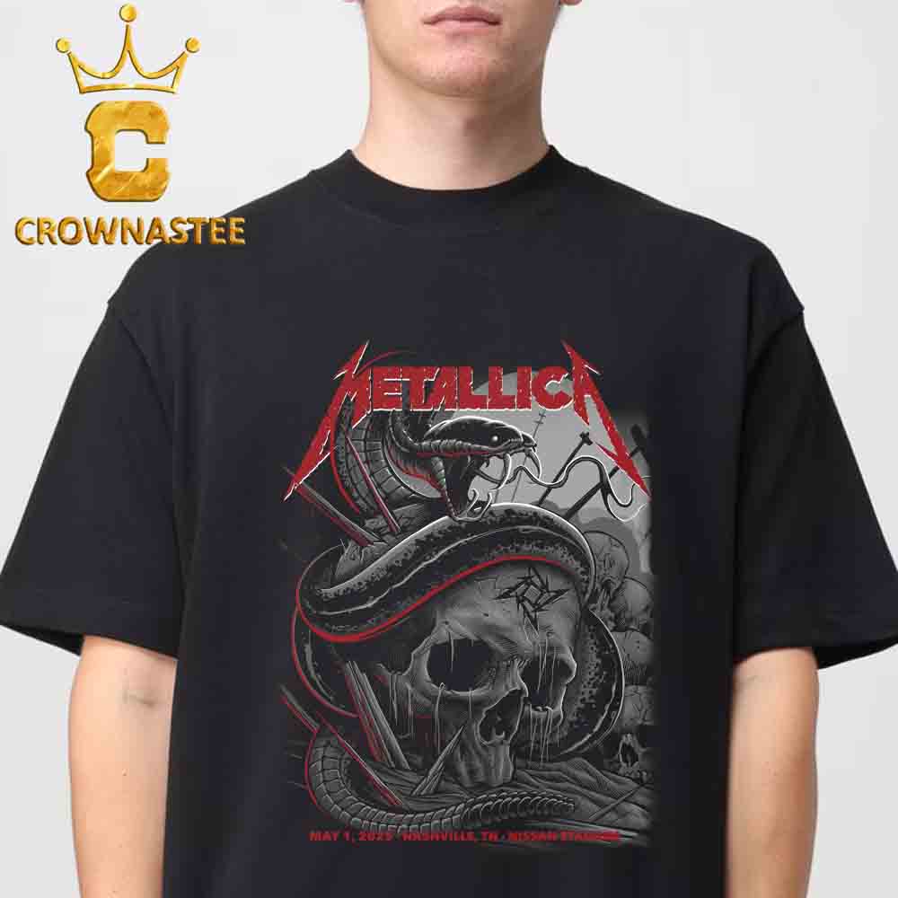 Metallica Nashville 2025 Nissan Stadium TN M72 World Tour On May 1st Unisex T-Shirt Metallica Nashville 2025 Nissan Stadium TN M72 World Tour On May 1st Unisex T-Shirt