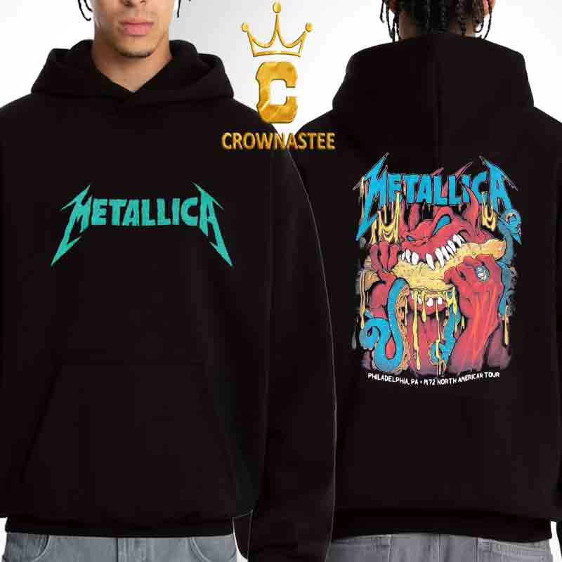 Metallica Philadelphia 2025 Lincoln Financial Field M72 Philly North American Tour On May 25th Night 2 Two Sided Hoodie Metallica Philadelphia 2025 Lincoln Financial Field M72 Philly North American Tour On May 25th Night 2 Two Sided Hoodie