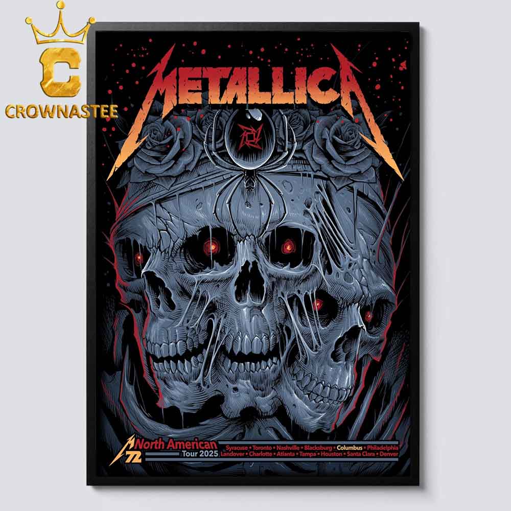 Metallica Sonic Temple 2025 Columbus Historic Crew Stadium M72 North America Tour On May 9th Home Decor Poster Canvas Metallica Sonic Temple 2025 Columbus Historic Crew Stadium M72 North America Tour On May 9th Home Decor Poster Canvas