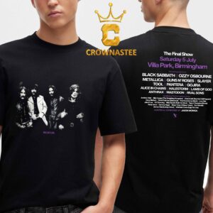 Back To The Beginning Ozzy Osbourne 2025 Black Sabbath Band Photo Event Two Sided T-Shirt