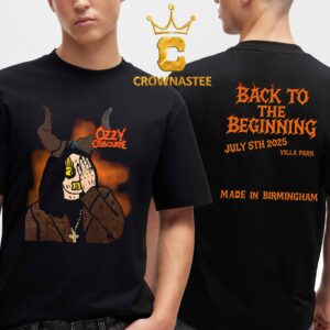 Back To The Beginning Ozzy Osbourne Made In Birmingham July 5th 2025 Bull Two Sided T-Shirt