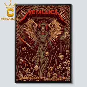 Metallica Atlanta 2025 GA Mercedes Benz Stadium On June 3rd M72 World Tour Home Decor Poster Canvas