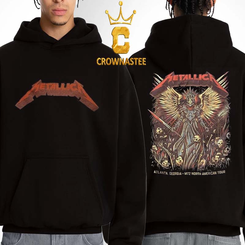 Metallica Atlanta 2025 GA Mercedes Benz Stadium On June 3rd M72 World Tour Two Sided Hoodie Metallica Atlanta 2025 GA Mercedes Benz Stadium On June 3rd M72 World Tour Two Sided Hoodie