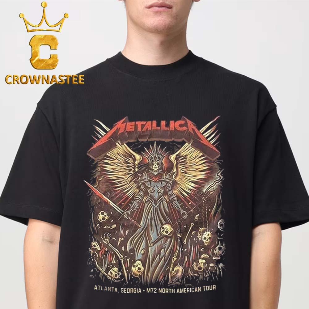 Metallica Atlanta 2025 GA Mercedes Benz Stadium On June 3rd M72 World Tour Unisex T-Shirt Metallica Atlanta 2025 GA Mercedes Benz Stadium On June 3rd M72 World Tour Unisex T-Shirt