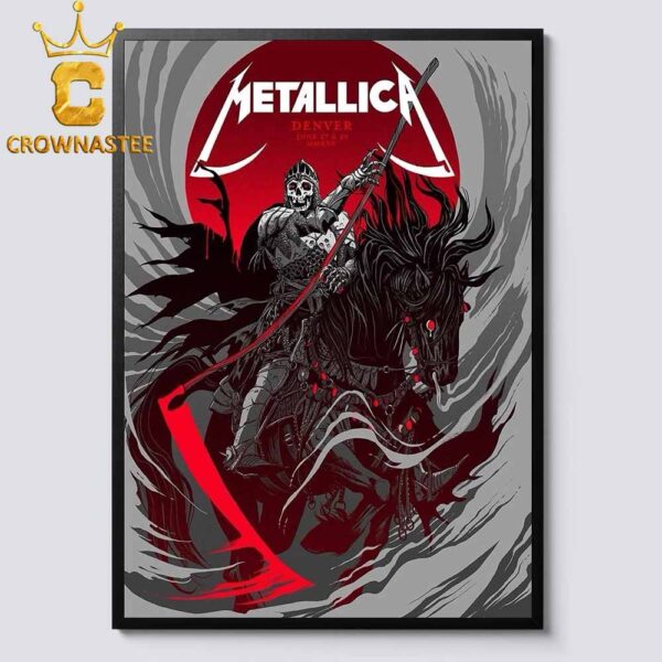 Metallica Denver CO 2025 Empower Field June 27th 29th M72 North American Tour Home Decor Poster Canvas