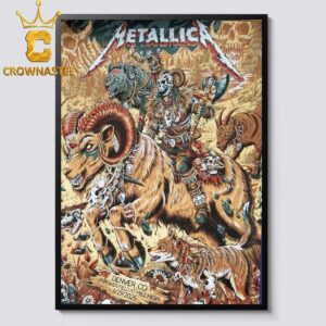 Metallica Denver Night 2 2025 Empower Field At Mile High CO June 29th M72 North American Tour Home Decor Poster Canvas