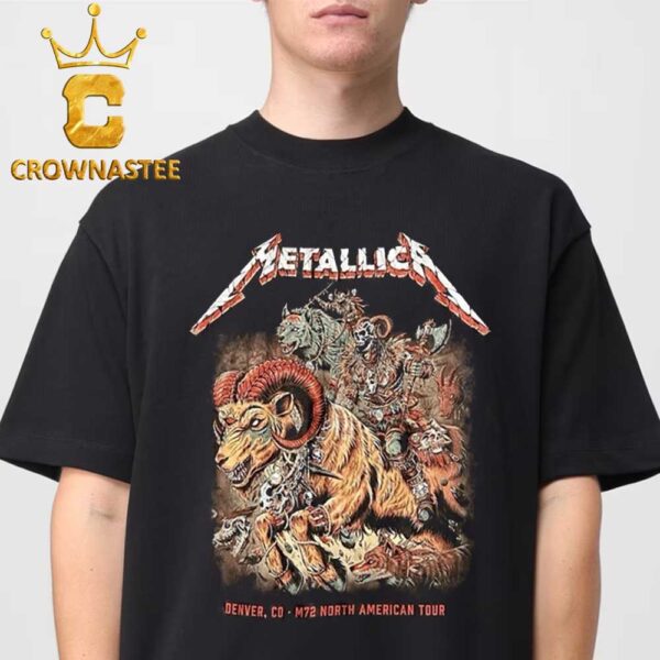 Metallica Denver Night 2 2025 Empower Field At Mile High CO June 29th M72 North American Tour Unisex T-Shirt