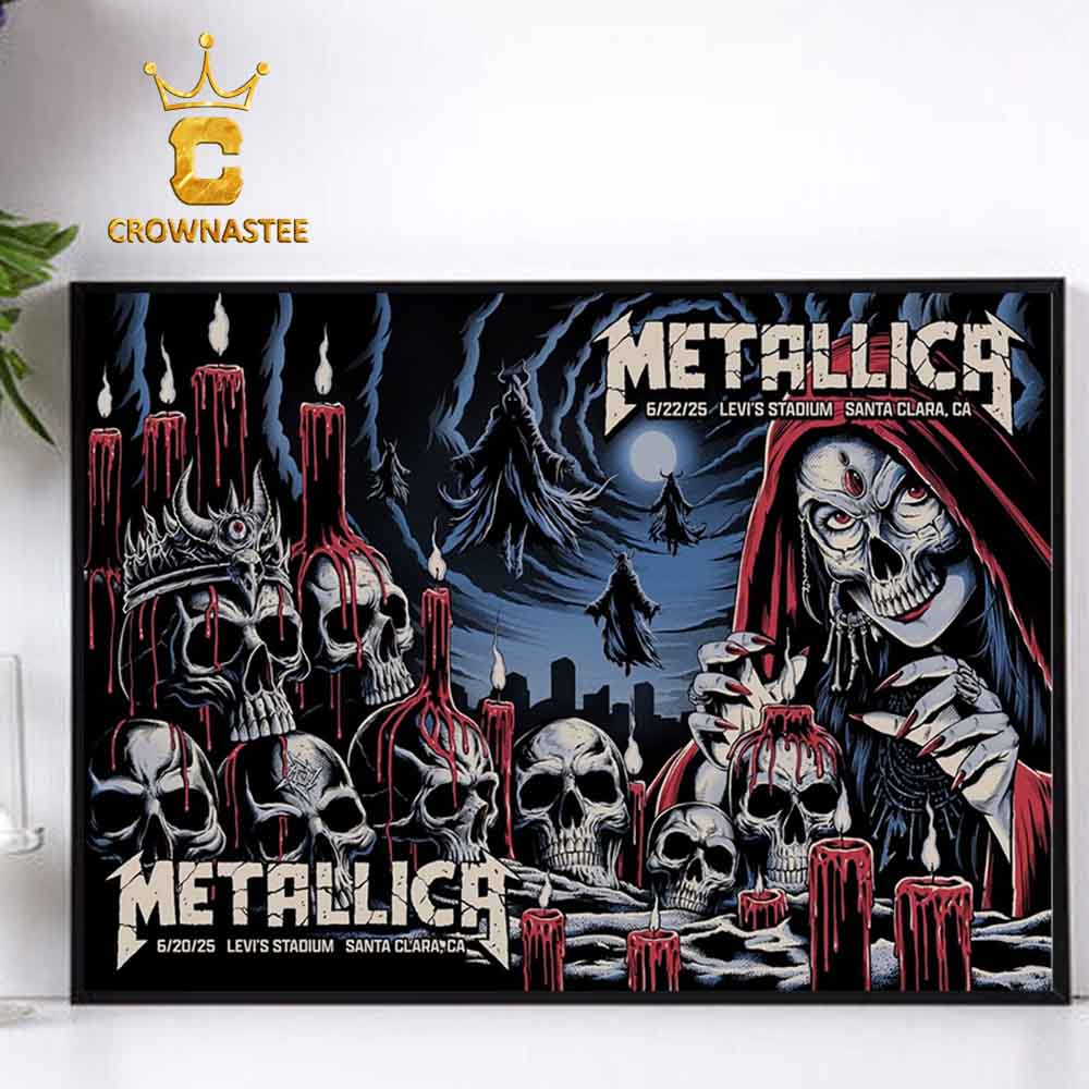 Metallica M72 Santa Clara CA 2025 Levi’s Stadium Matchup Home Decor Poster Canvas Metallica M72 Santa Clara CA 2025 Levi’s Stadium Matchup Home Decor Poster Canvas
