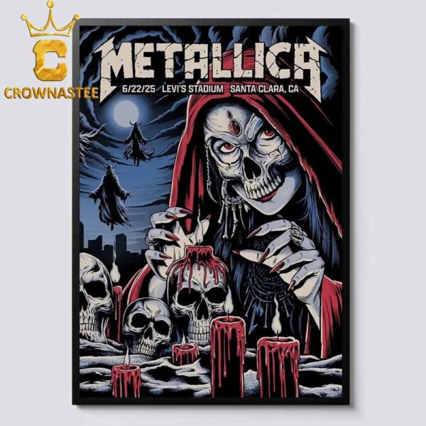 Metallica M72 Santa Clara CA 2025 Levi’s Stadium On June 22nd Home Decor Poster Canvas