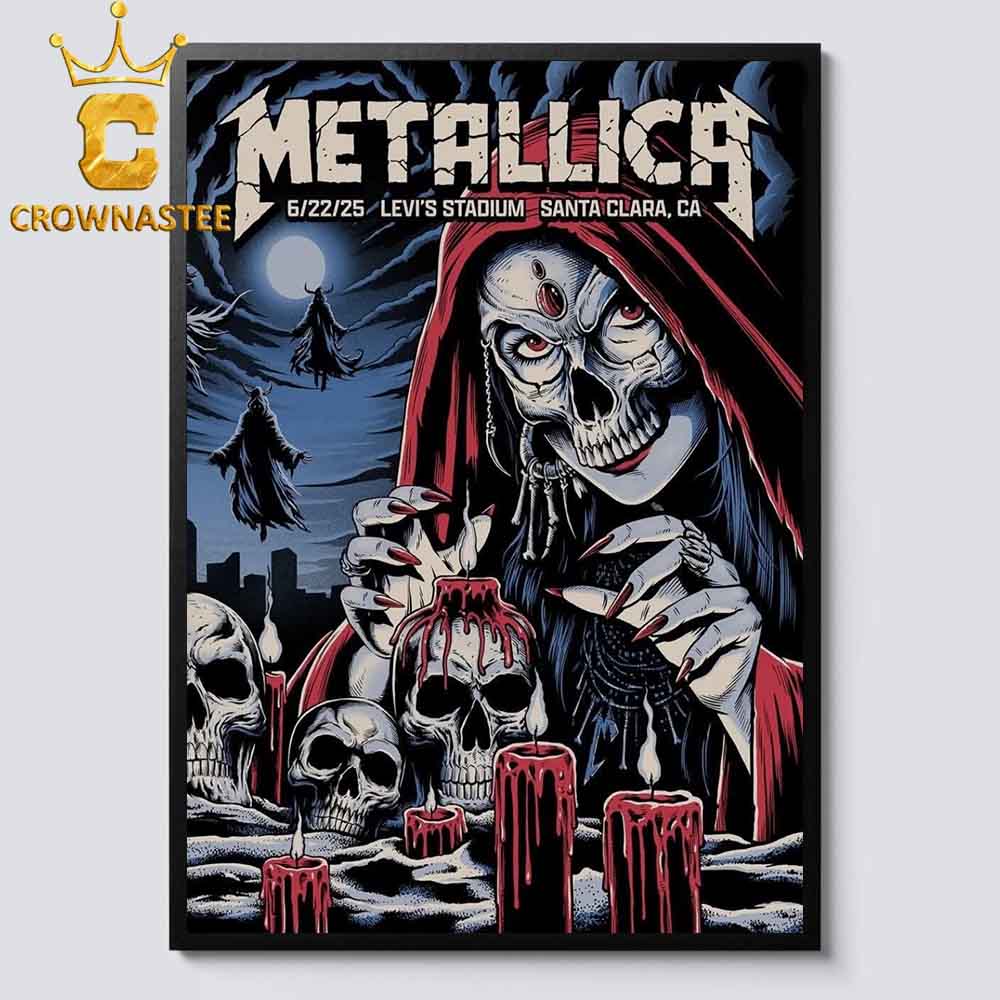 Metallica M72 Santa Clara CA 2025 Levi’s Stadium On June 22nd Home Decor Poster Canvas Metallica M72 Santa Clara CA 2025 Levi’s Stadium On June 22nd Home Decor Poster Canvas