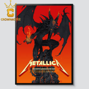 Metallica Santa Clara CA 2025 Levi’s Stadium June 20th M72 North American Tour Home Decor Poster Canvas