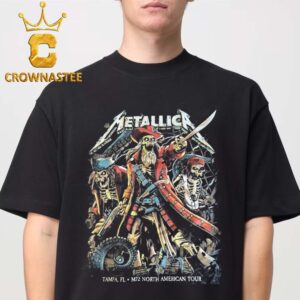 Metallica Tampa 2025 Day 1 Raymond James Stadium Florida On June 6th Limited Pop Up Unisex T-Shirt