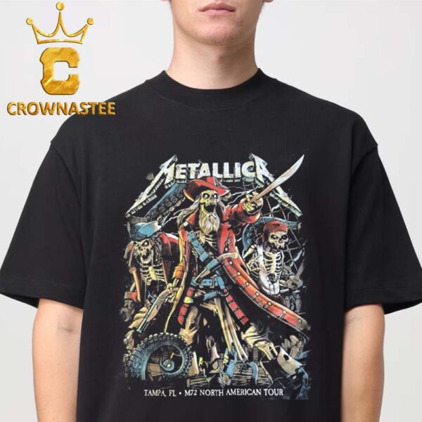 Metallica Tampa 2025 Day 1 Raymond James Stadium Florida On June 6th Limited Pop Up Unisex T-Shirt