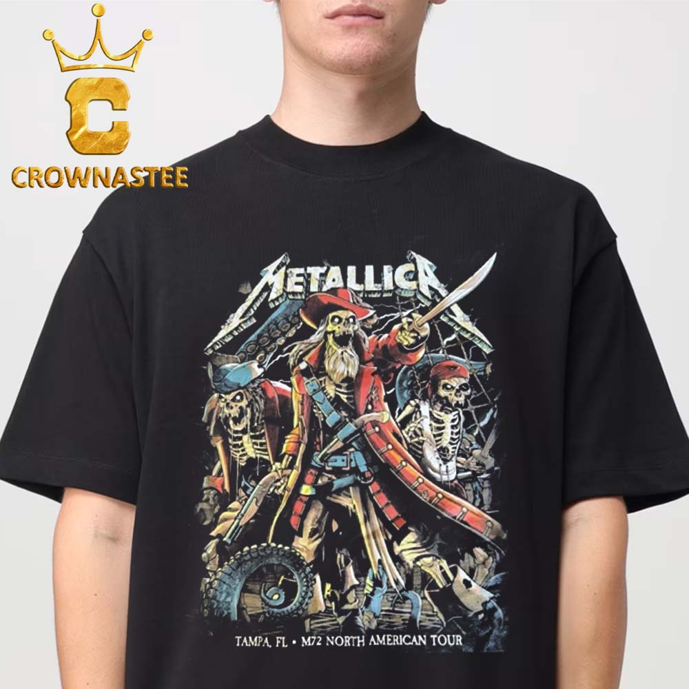 Metallica Tampa 2025 Day 1 Raymond James Stadium Florida On June 6th Limited Pop Up Unisex T-Shirt Metallica Tampa 2025 Day 1 Raymond James Stadium Florida On June 6th Limited Pop Up Unisex T-Shirt