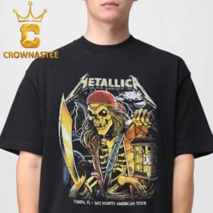 Metallica Tampa 2025 Florida Raymond James Stadium Day 2 On June 8th Limited Pop Up Unsiex T-Shirt