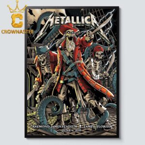 Metallica Tampa 2025 Florida Raymond James Stadium On June 6th Limited Pop Up Home Decor Poster Canvas