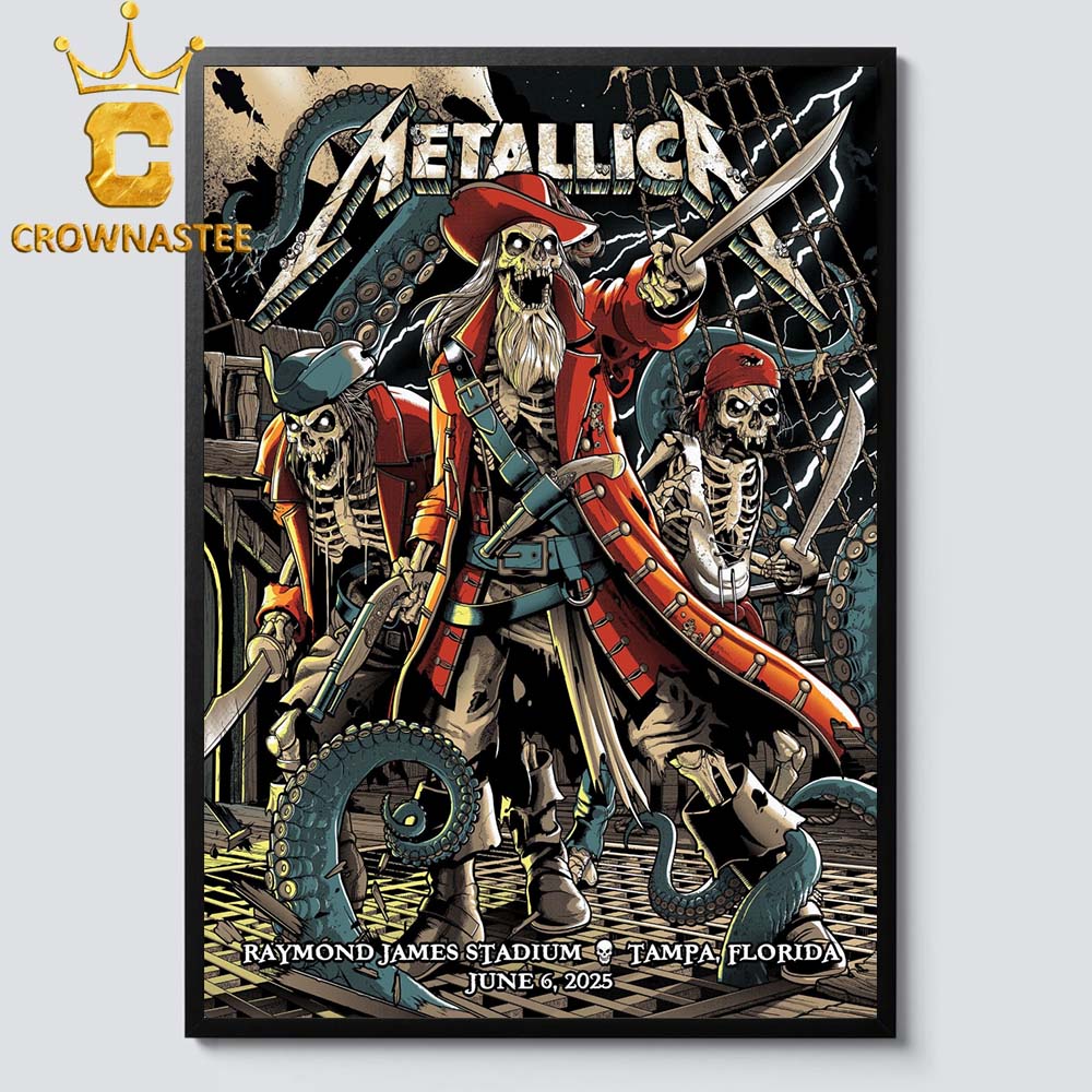 Metallica Tampa 2025 Florida Raymond James Stadium On June 6th Limited Pop Up Home Decor Poster Canvas Metallica Tampa 2025 Florida Raymond James Stadium On June 6th Limited Pop Up Home Decor Poster Canvas