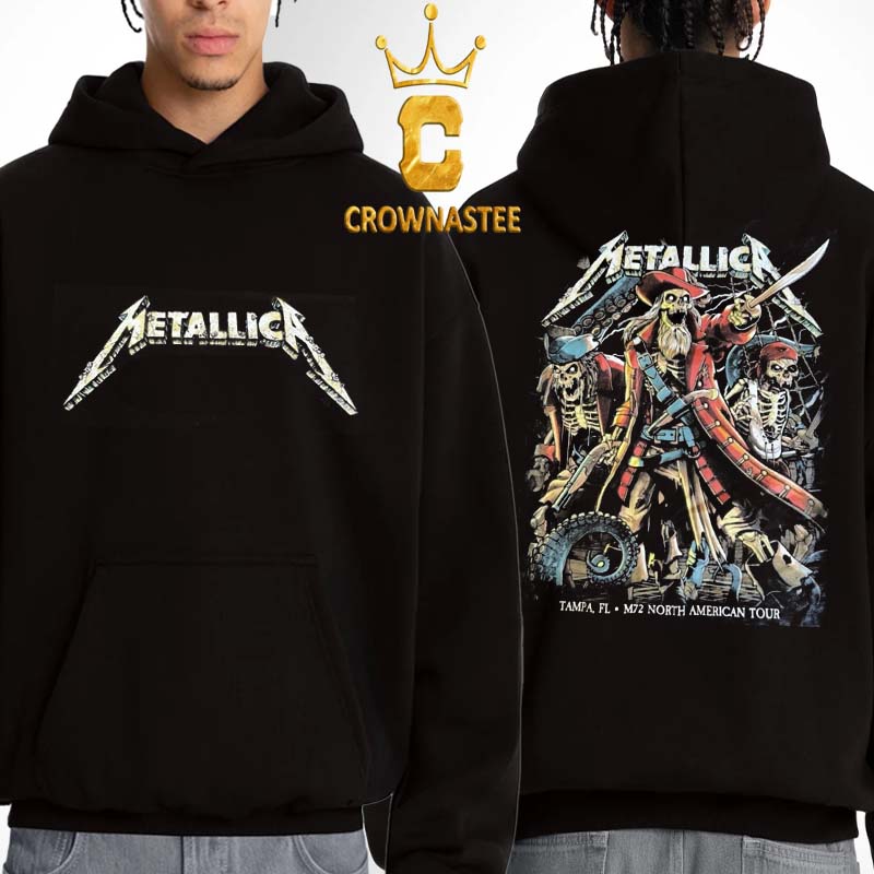 Metallica Tampa 2025 Florida Raymond James Stadium On June 6th Limited Pop Up Two Sided Hoodie Metallica Tampa 2025 Florida Raymond James Stadium On June 6th Limited Pop Up Two Sided Hoodie