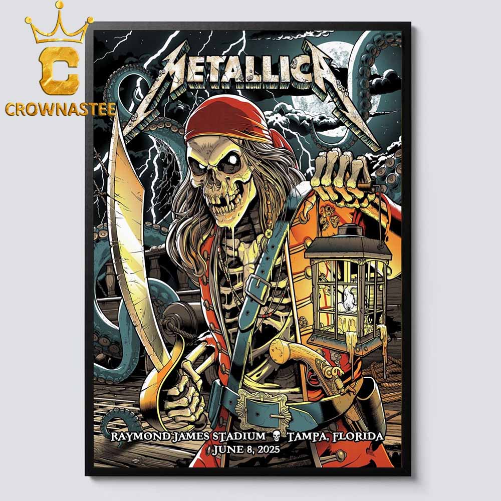 Metallica Tampa 2025 Florida Raymond James Stadium On June 8th Limited Pop Up Home Decor Poster Canvas Metallica Tampa 2025 Florida Raymond James Stadium On June 8th Limited Pop Up Home Decor Poster Canvas