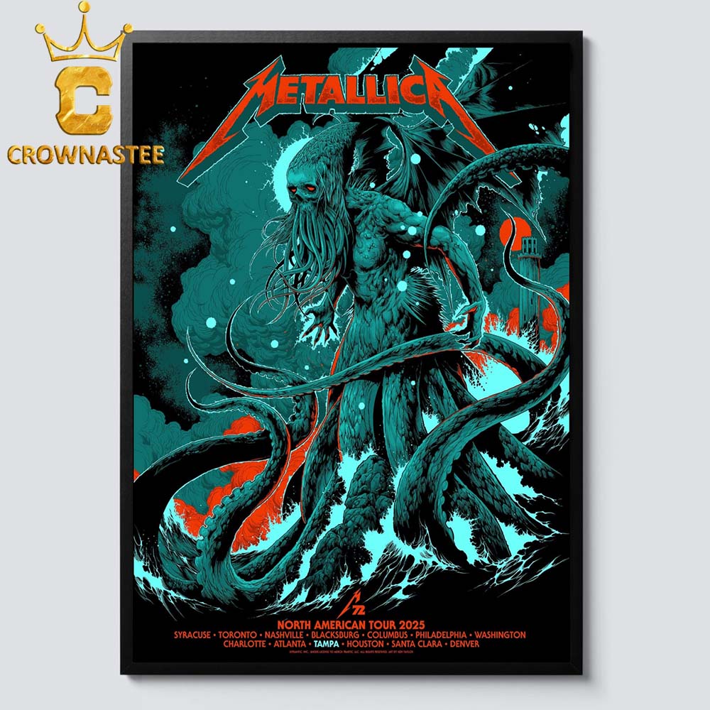 Metallica Tampa 2025 Raymond James Stadium FL On June 6th 8th Limited Home Decor Poster Canvas Metallica Tampa 2025 Raymond James Stadium FL On June 6th 8th Limited Home Decor Poster Canvas