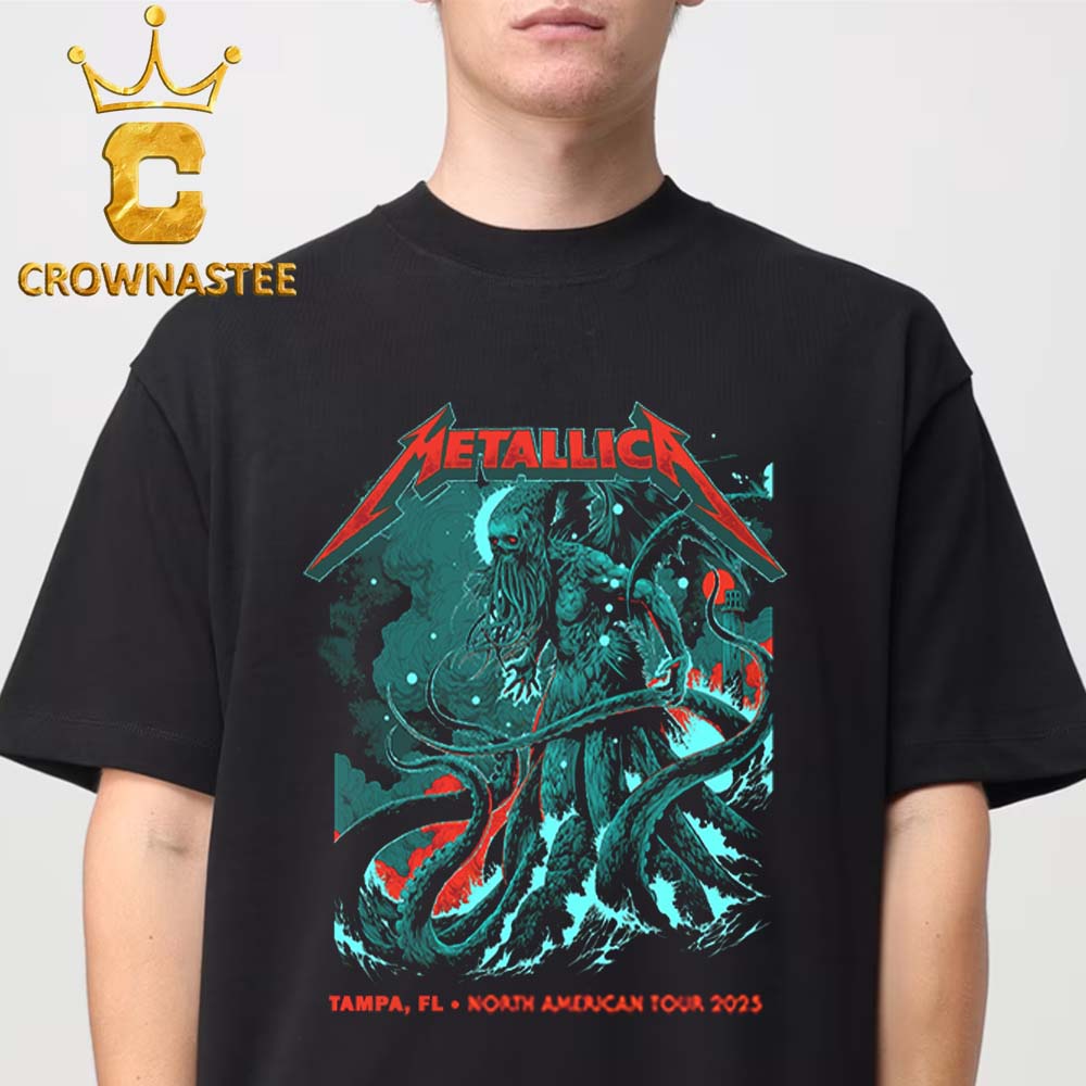 Metallica Tampa 2025 Raymond James Stadium FL On June 6th 8th Limited Unisex T-Shirt Metallica Tampa 2025 Raymond James Stadium FL On June 6th 8th Limited Unisex T-Shirt