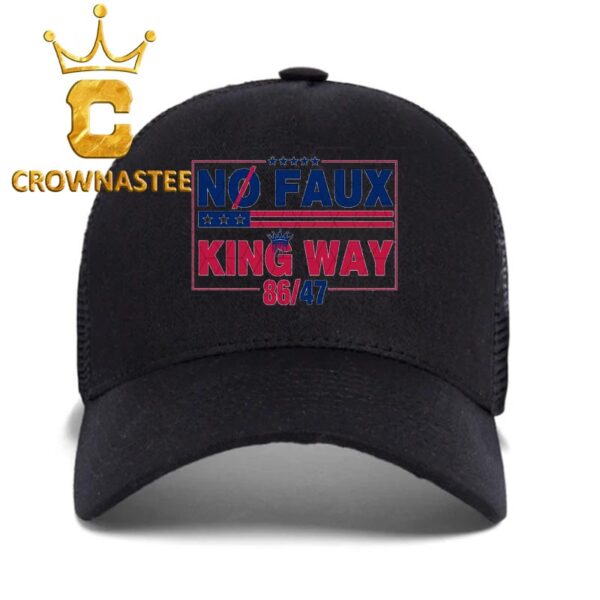 No Faux King Way 8647 Classic Hat Cap Snapback