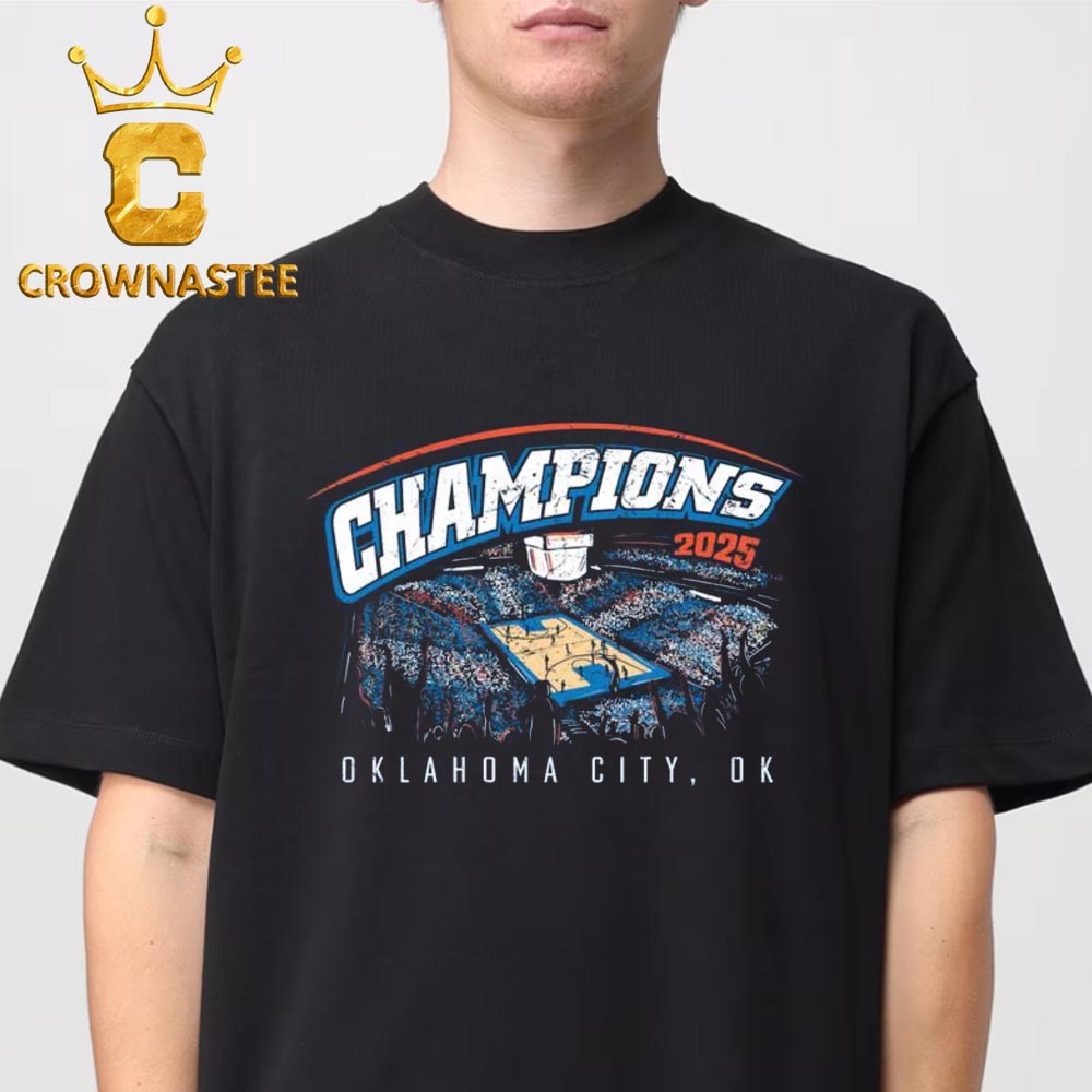 OKC Thunder 2025 NBA Champions Crown Unsiex T-Shirt OKC Thunder 2025 NBA Champions Crown Unsiex T-Shirt